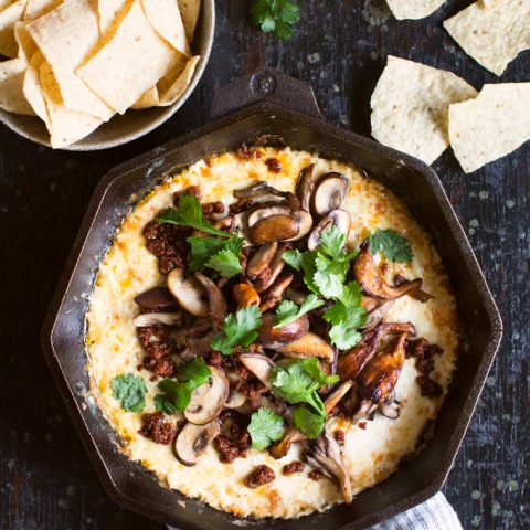 Wild Mushroom and Chorizo Queso Fundido