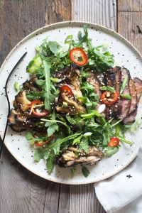 Grilled Steak & Mushroom Salad Recipe