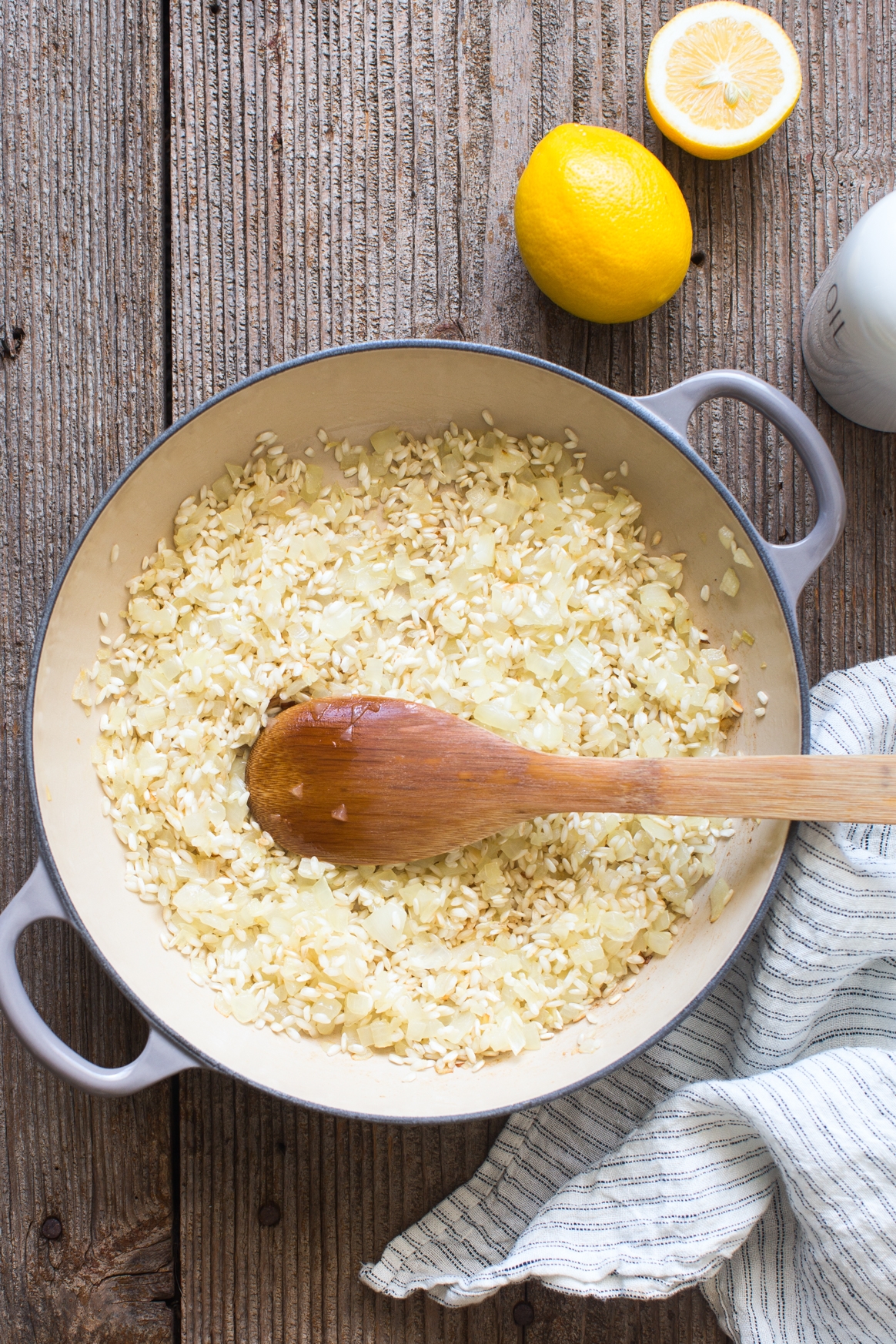 Meyer Lemon Risotto with Spicy Swiss Chard [Giveaway!] Kitchen Konfidence