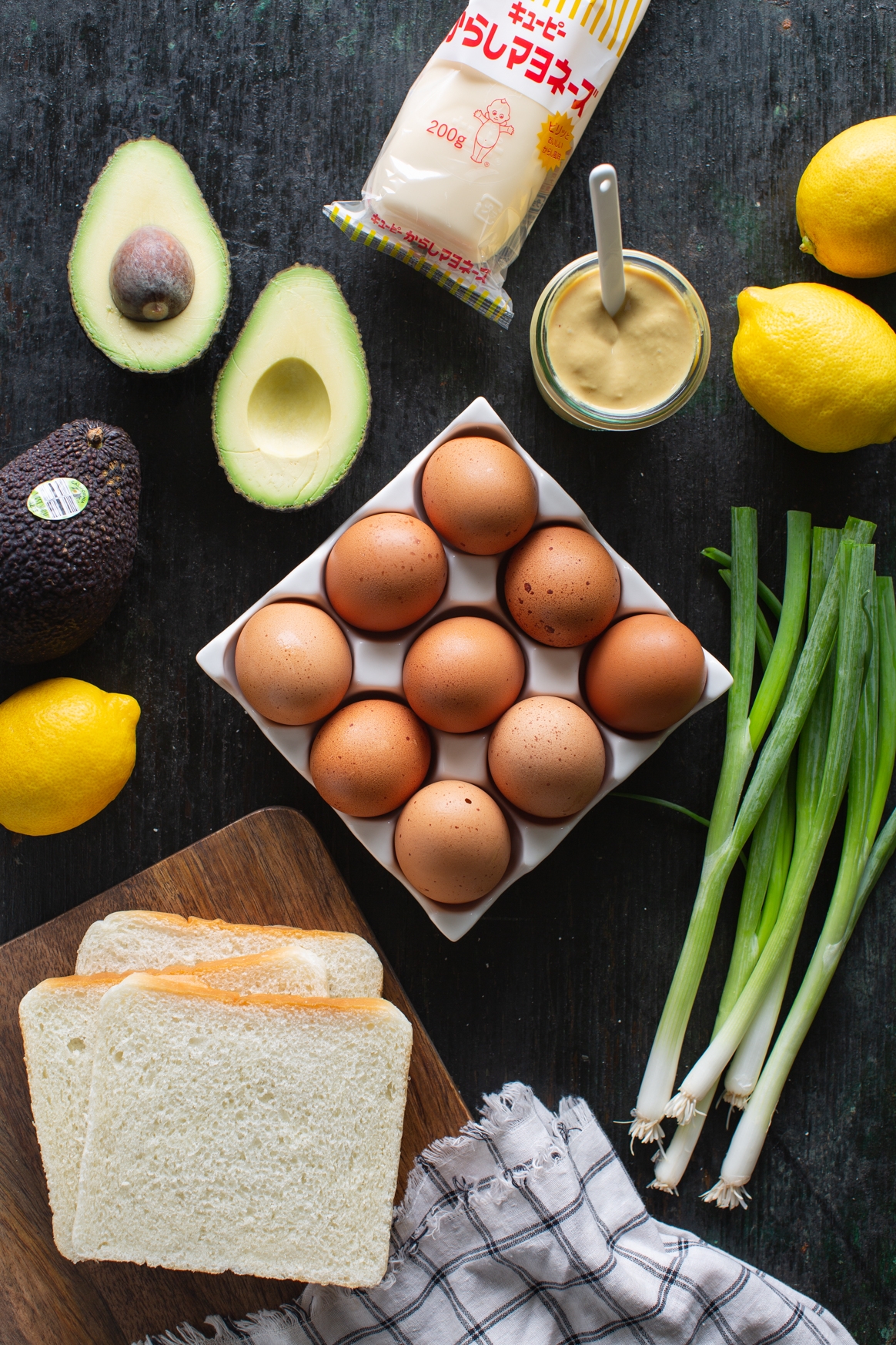 Avocado Egg Salad Sandwich Ingredients