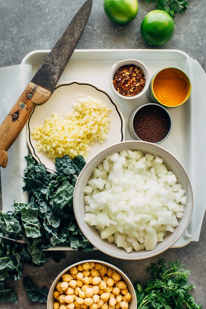 Spiced Chickpea Stew Prep