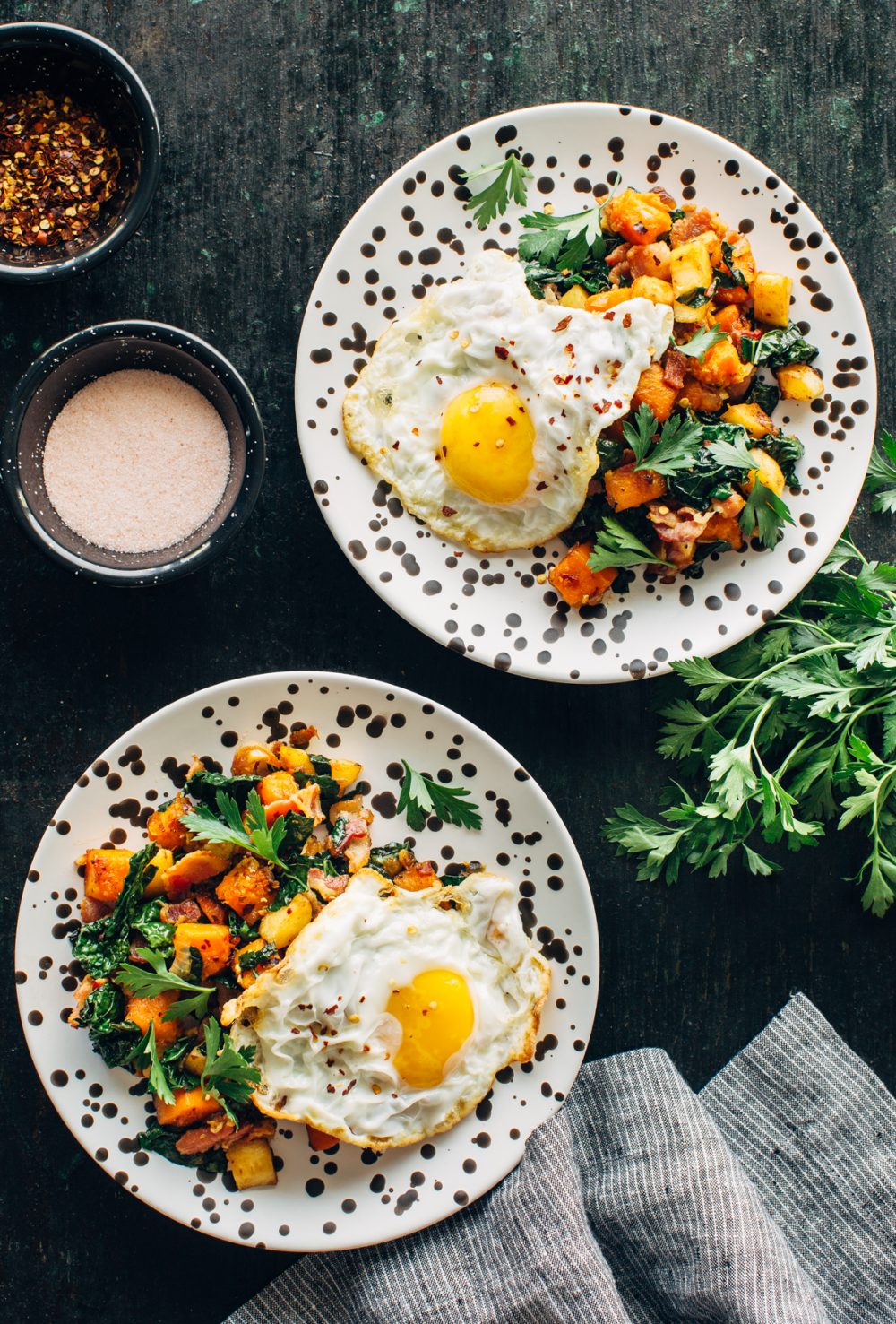 Butternut Squash and Bacon Hash