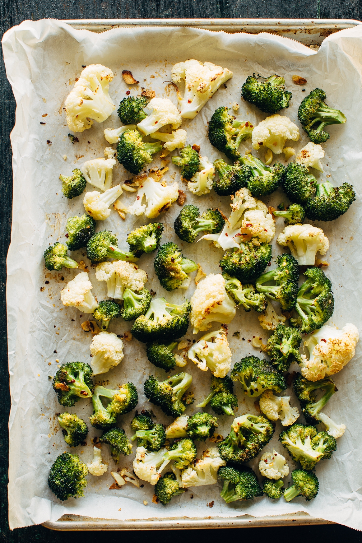 Roasted Broccoli and Cauliflower