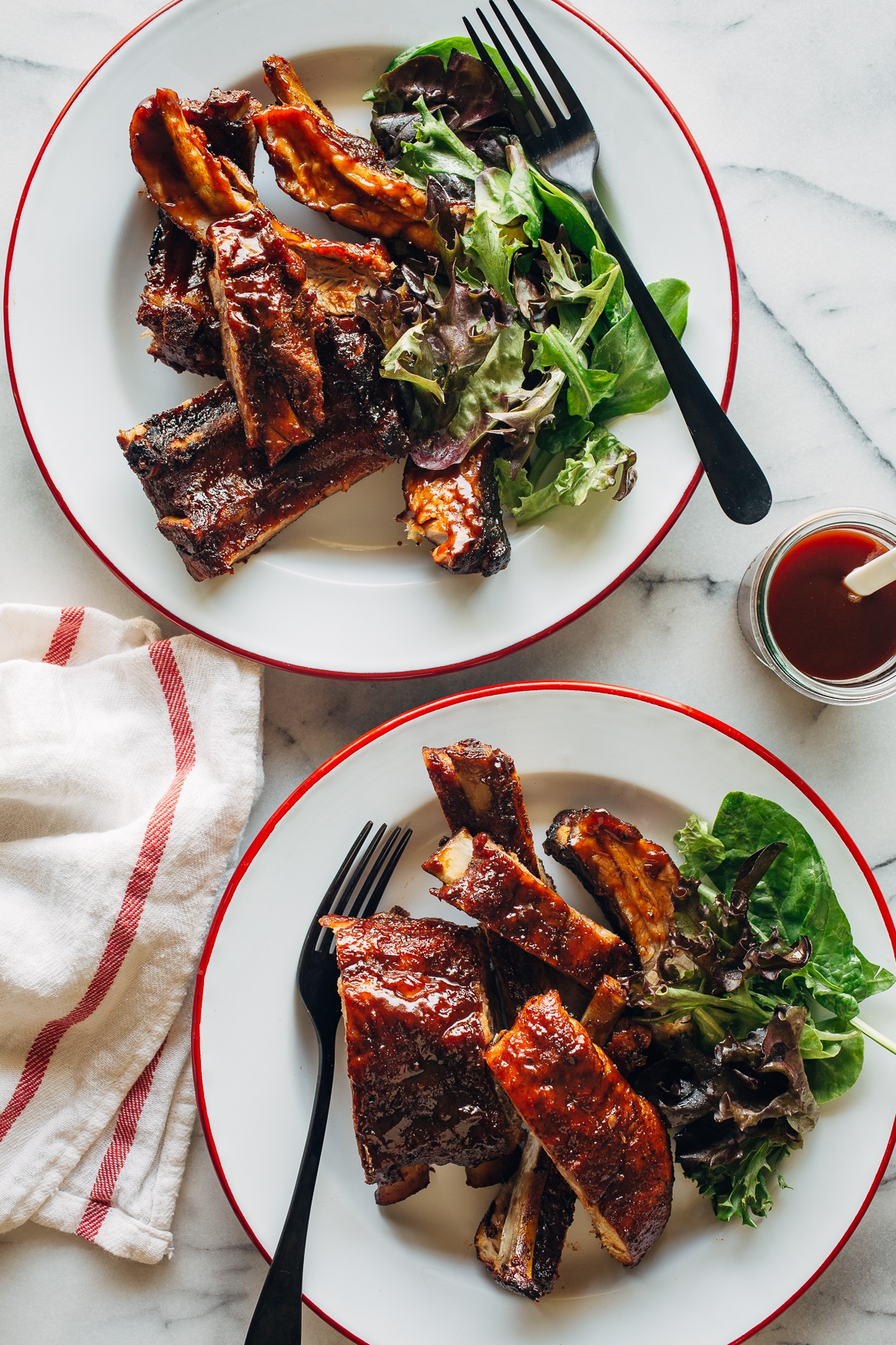 Pork Ribs with Barbecue Sauce