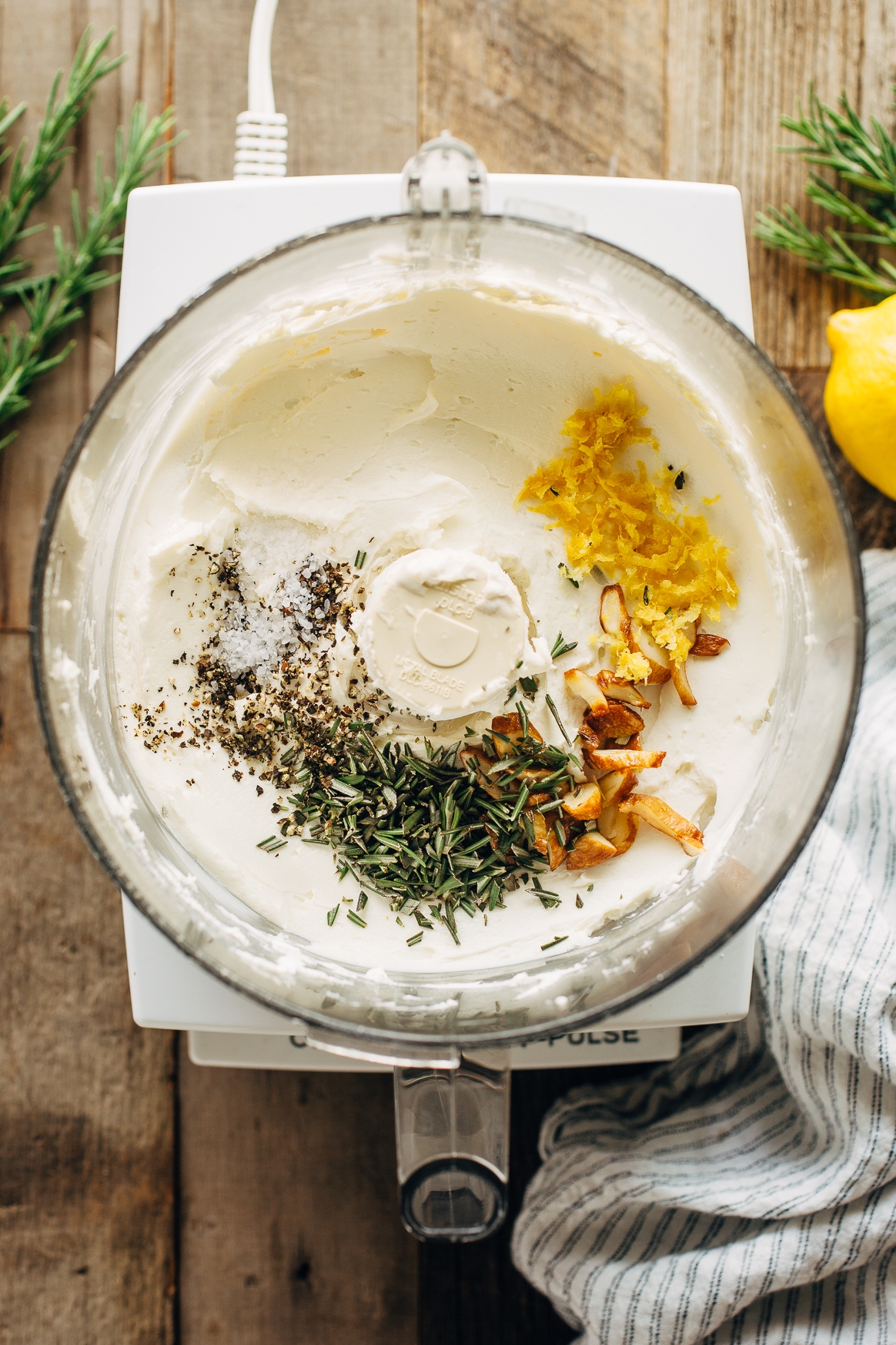 Adding Rosemary, Garlic, Lemon