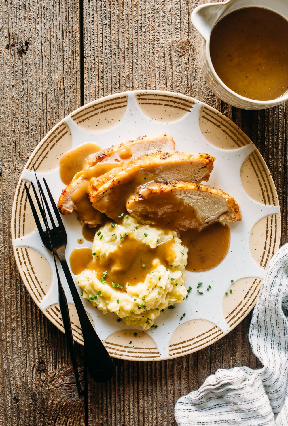 Turkey, Gravy and Mashed Potatoes