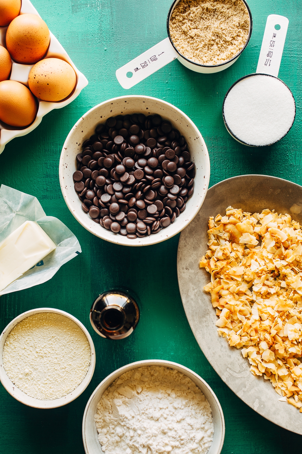 Coconut Chocolate Chip Cookies Ingredients