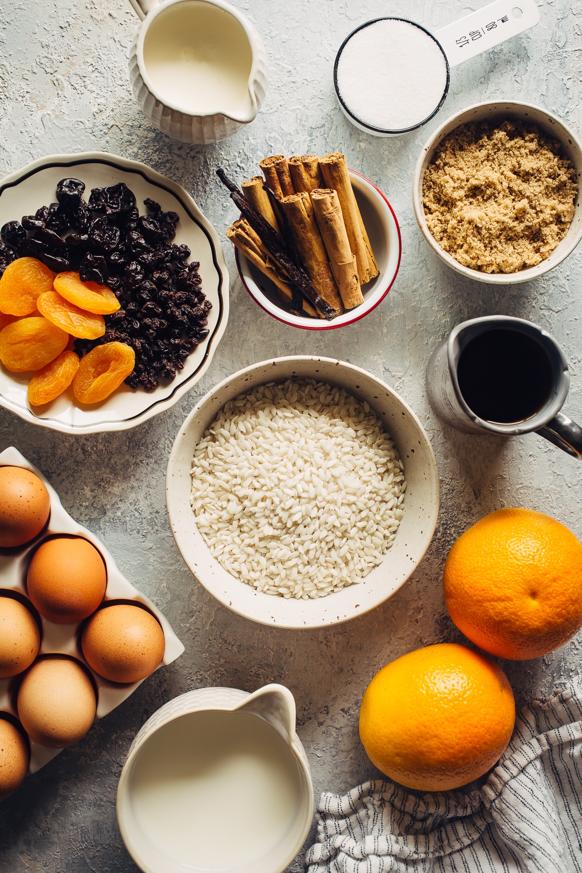 Instant Pot Rice Pudding Ingredients