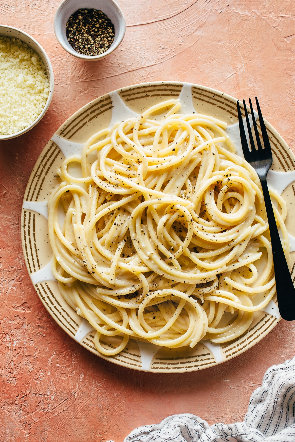 Cheese and pepper on sale pasta