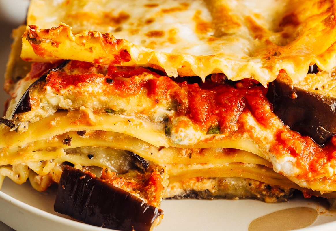 Slice of Eggplant Lasagna