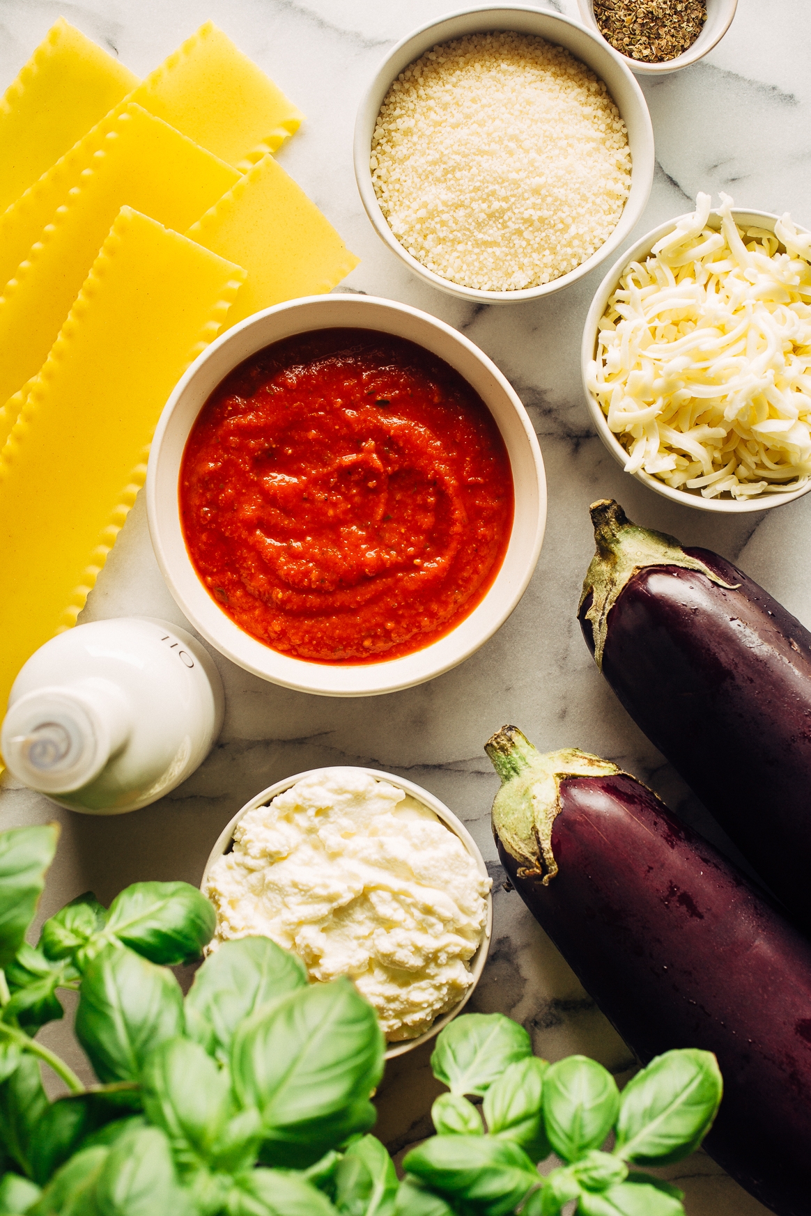 Eggplant Lasagna Ingredients