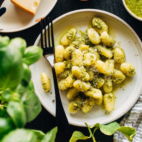 Easy Pesto Gnocchi Recipe (Plus A Leveled Up Version!) | Kitchen Konfidence