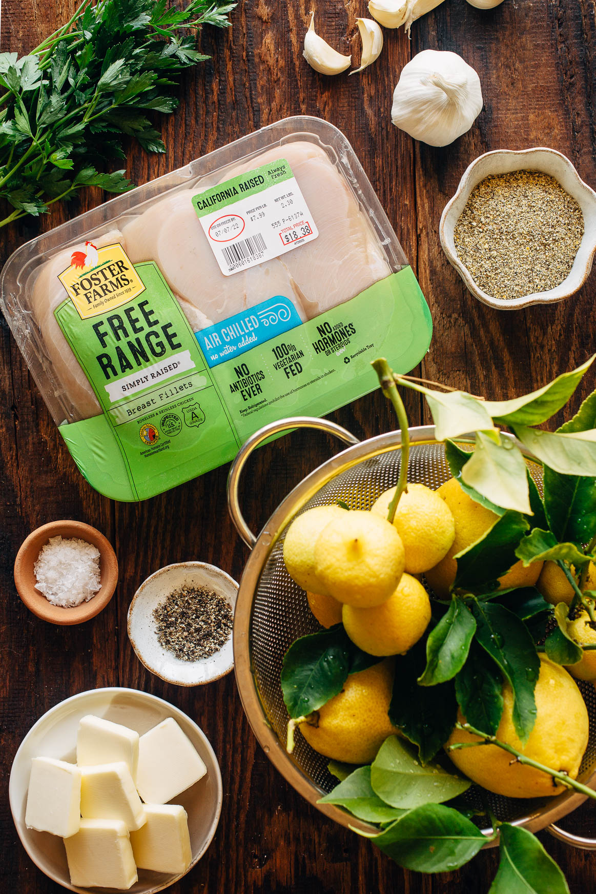 Grilled Lemon Pepper Chicken Ingredients