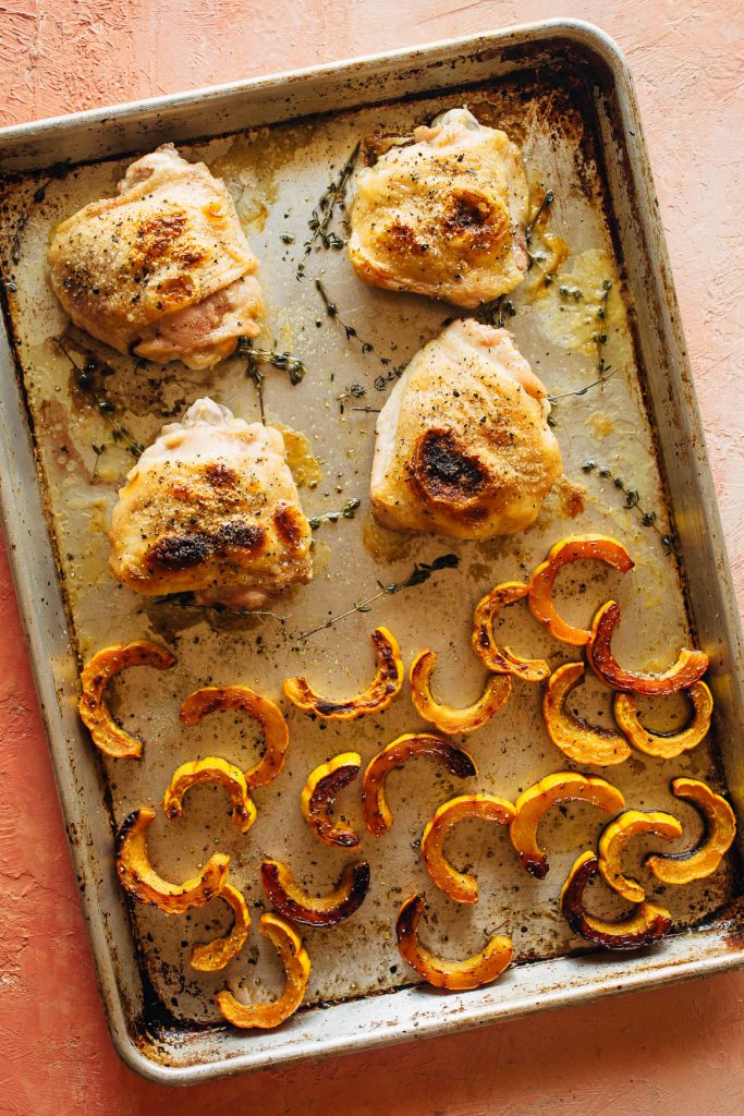 Roasted Chicken and Delicata Squash