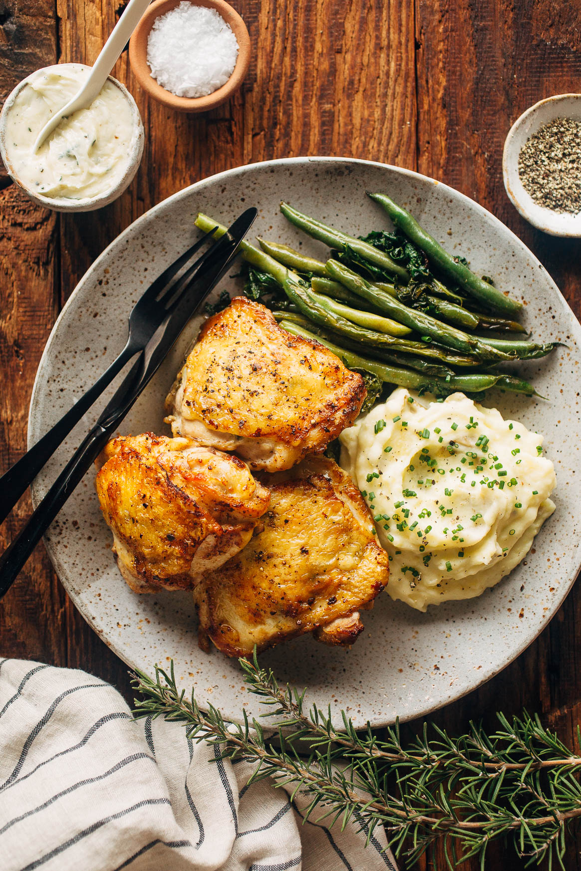 Truffle Butter Chicken Thighs