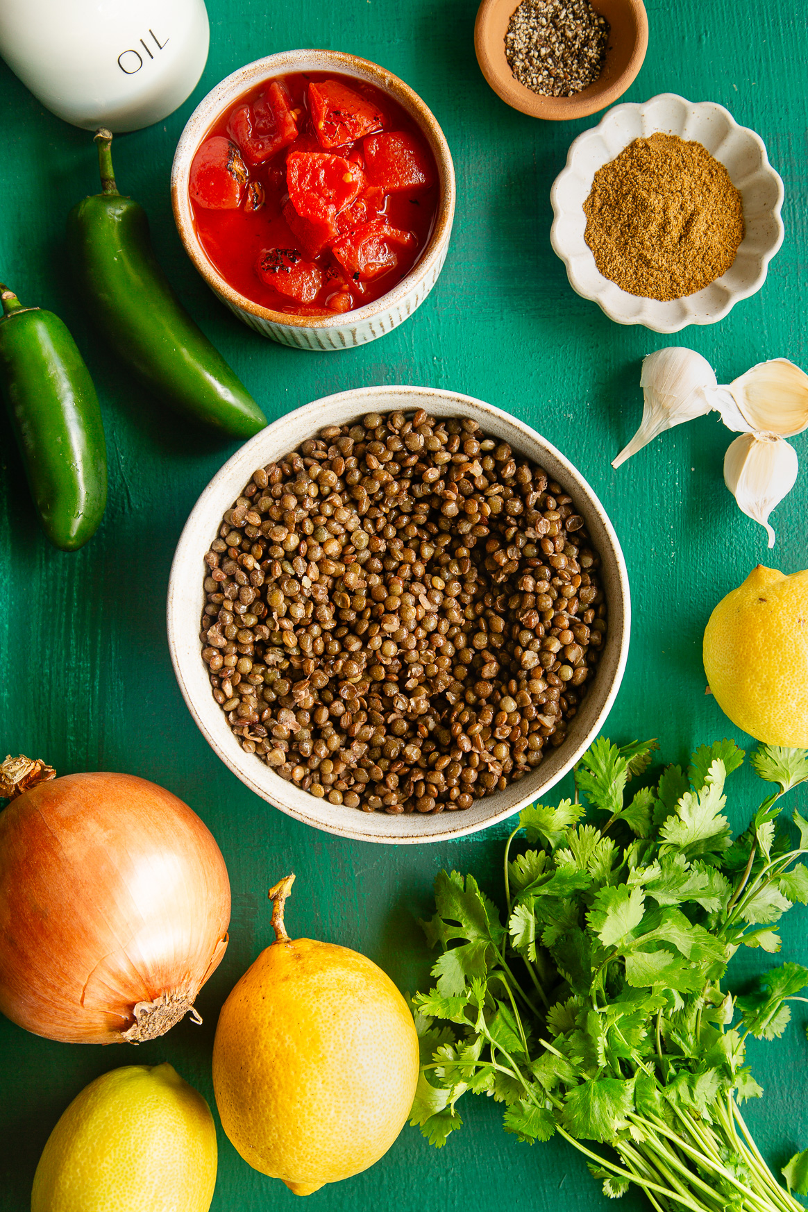 Lentil Salad Ingredients