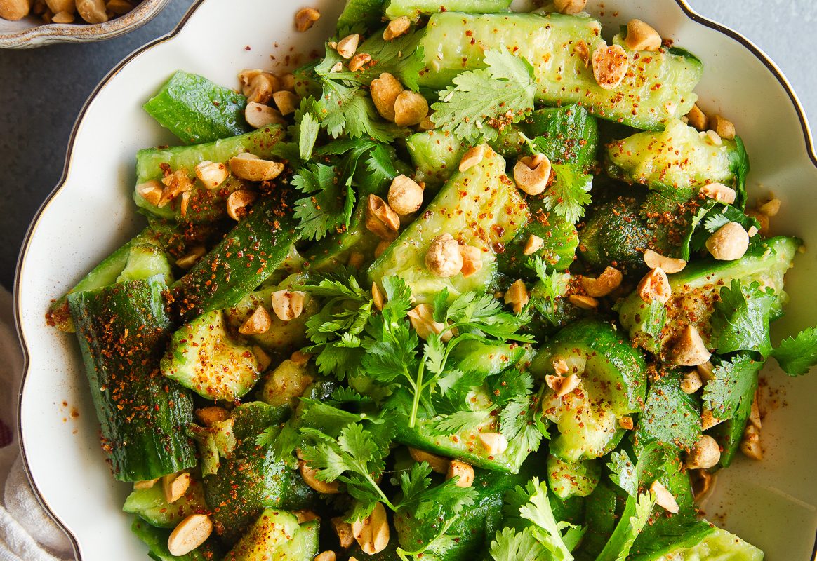 Smashed Cucumber Salad