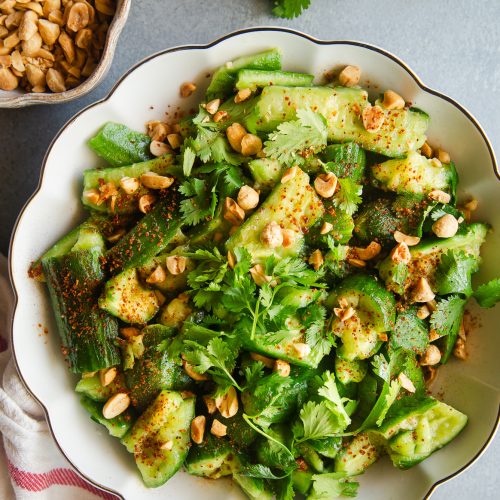Smashed Cucumber Salad