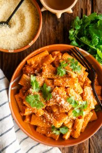 Rigatoni with Tequila Sauce